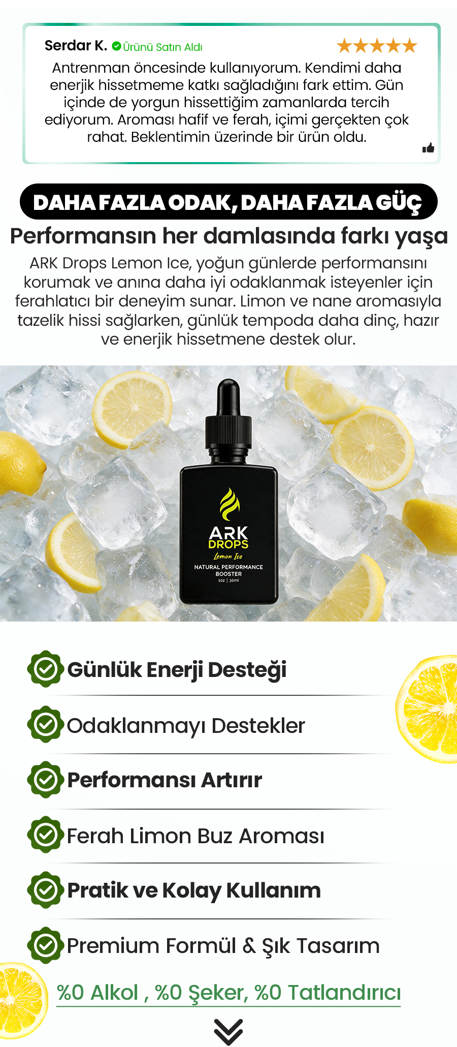 Performansın Her Damlasında Farkı Yaşa