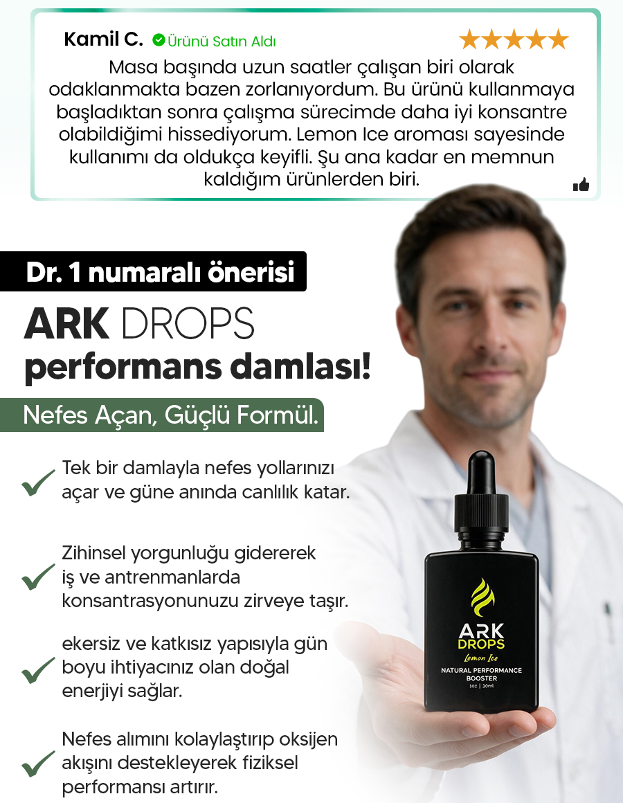 Dr. 1 Numaralı Önerisi - ARK Drops Performans Damlası